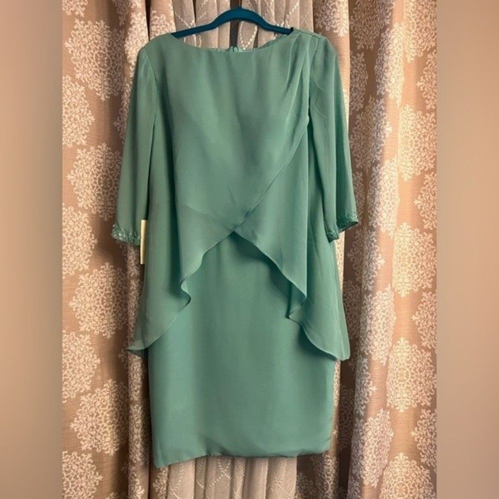 Lan Ting Bride Dress | NWT | Size 12 | Green Formal Gown